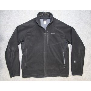 Patagonia Lightweight R4 Jacket Mens L Black Fleece Full Zip Polartec Lined